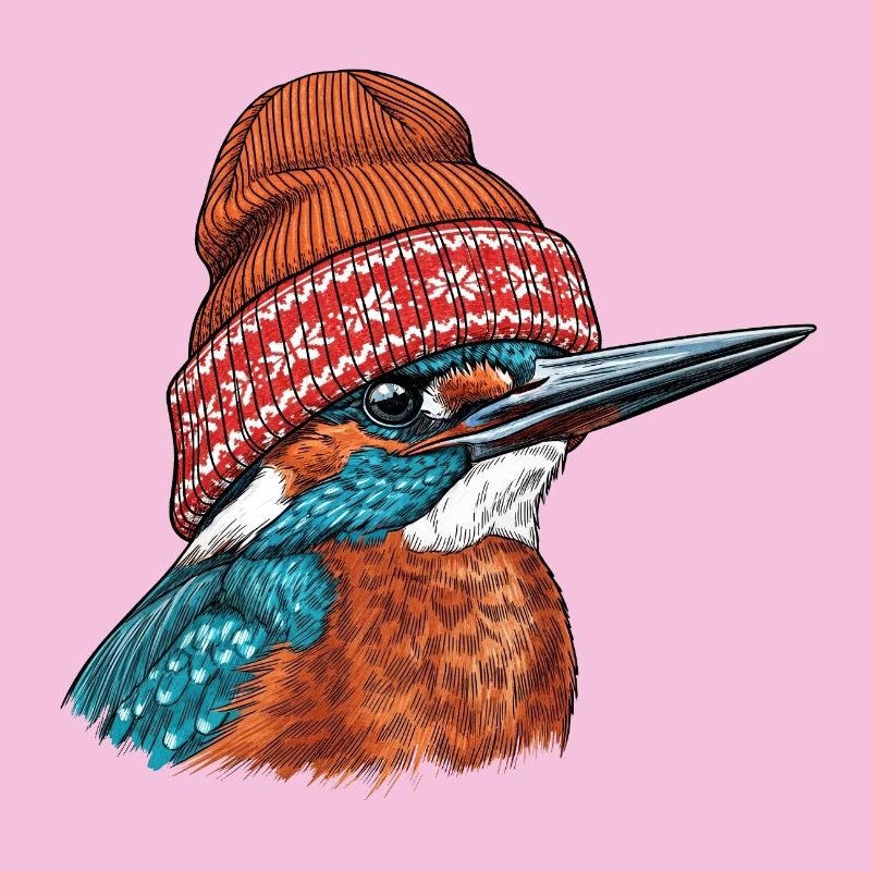 Eisvögel-Cozy Beanie