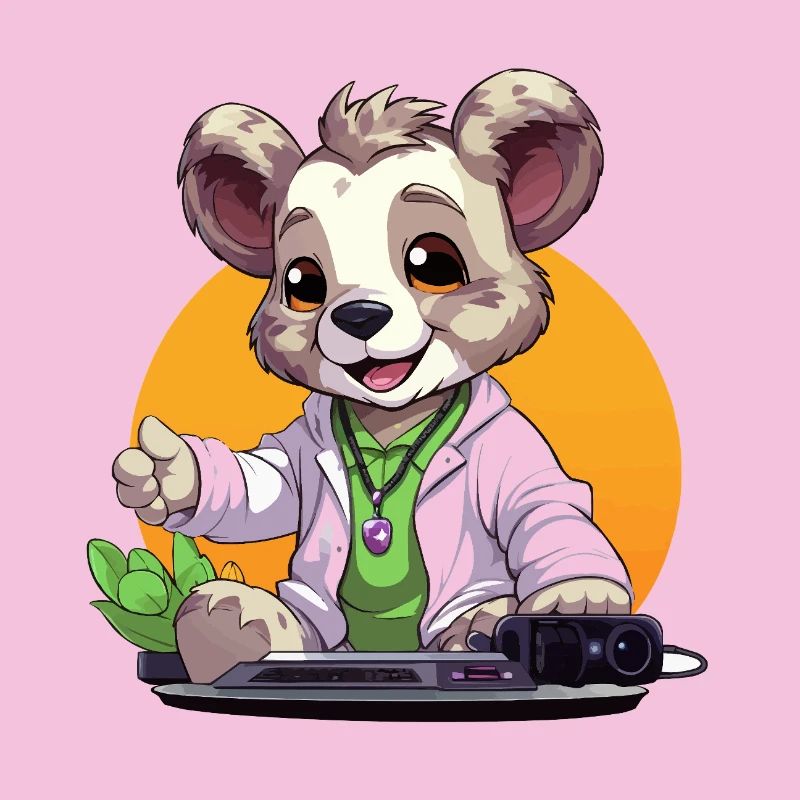 Tech-Koala Creator im Retrolook