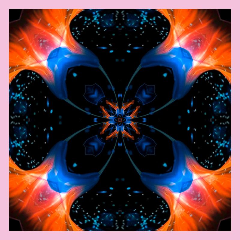 Fraktalkunst Digitale Blume