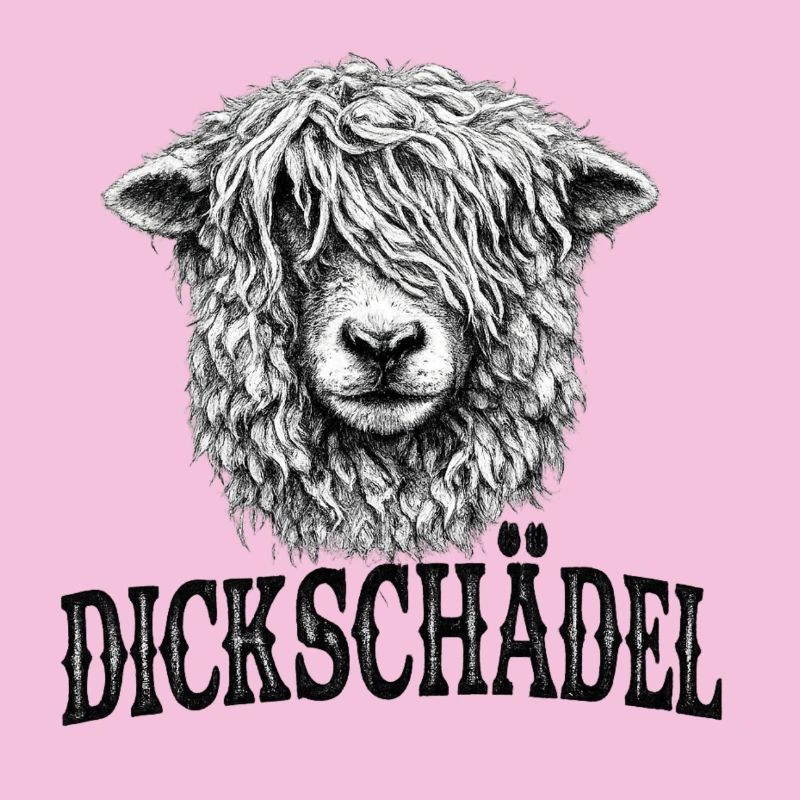Witziges Schaf Dickschädel