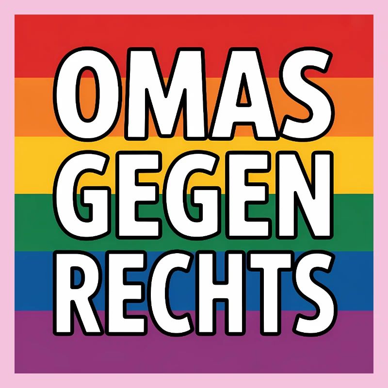 Omas gegen Rechts - Antifa Regenbogen Tee