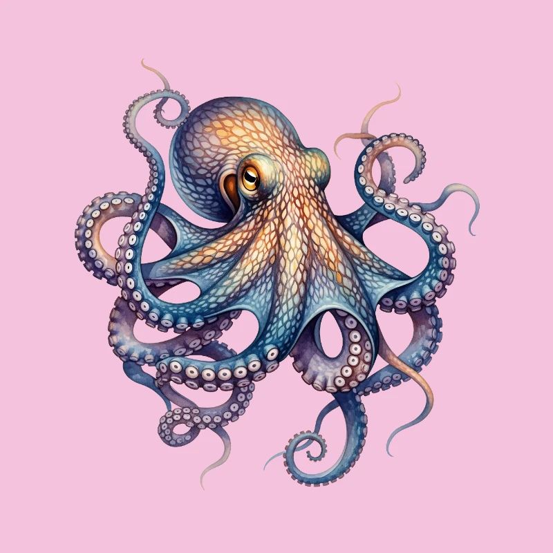 Ink Octopus Print