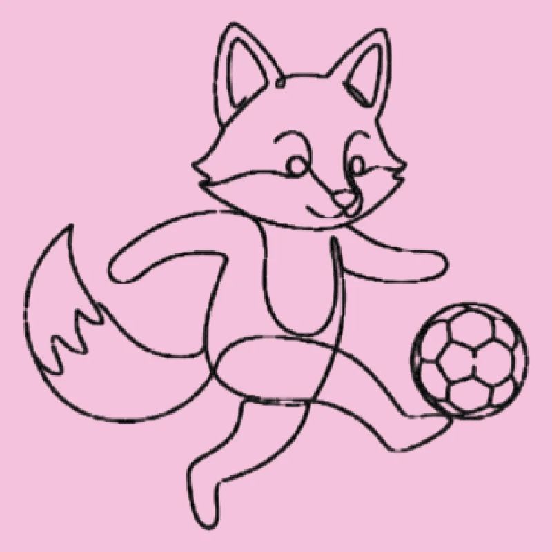 Fox Kick Soccer Charm
