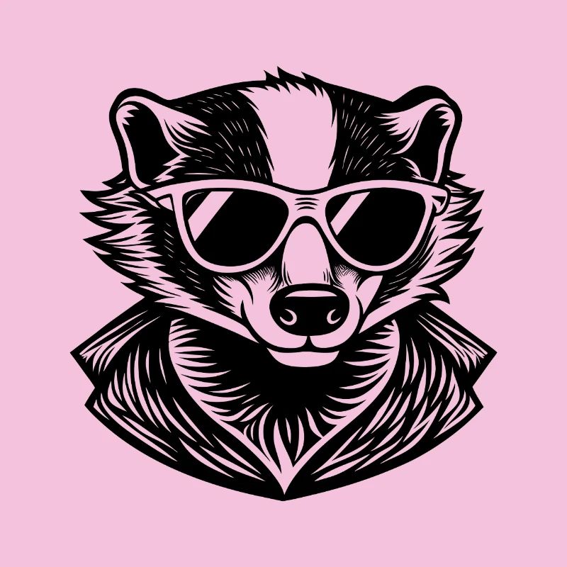 Dachs mit Sonnenbrille