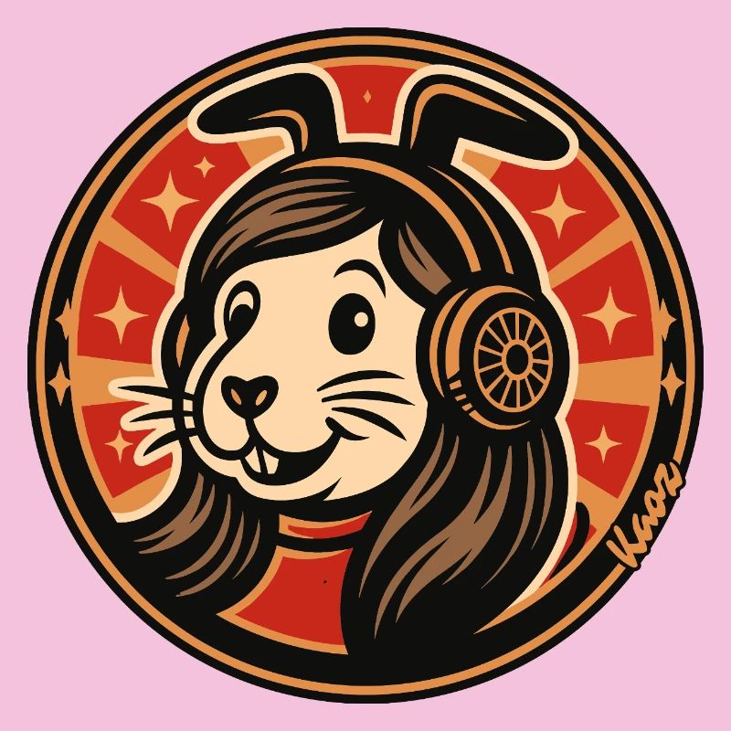 Badge casque Rabbit