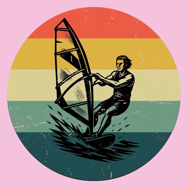 Modernes Windsurfing Artwork