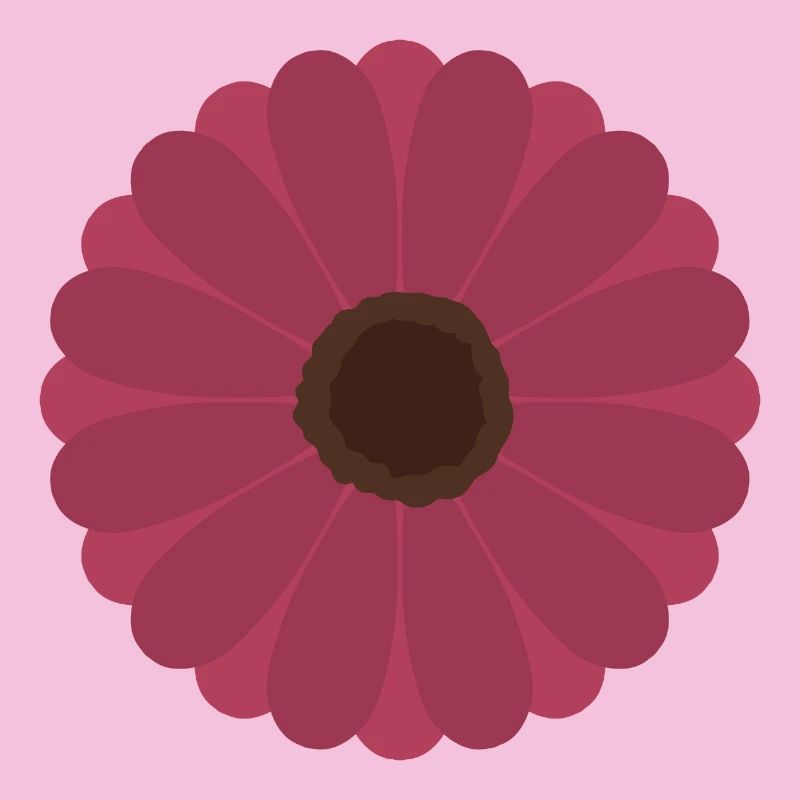 Pink Gerbera Bloom Pattern