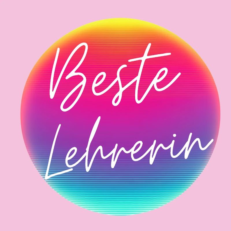 Best teacher! Neon circle customizable