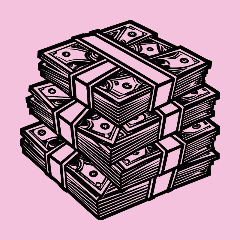 Grosse pile d’argent
