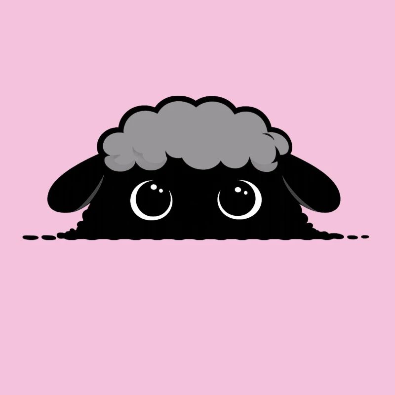 Cloudy sheep gaze