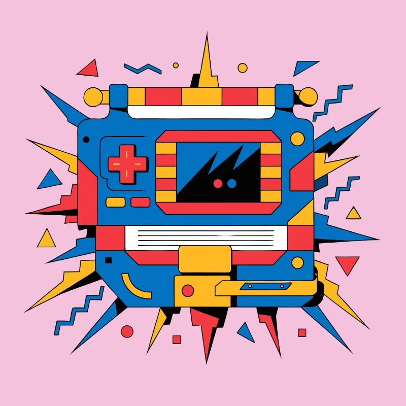 Retro neon console