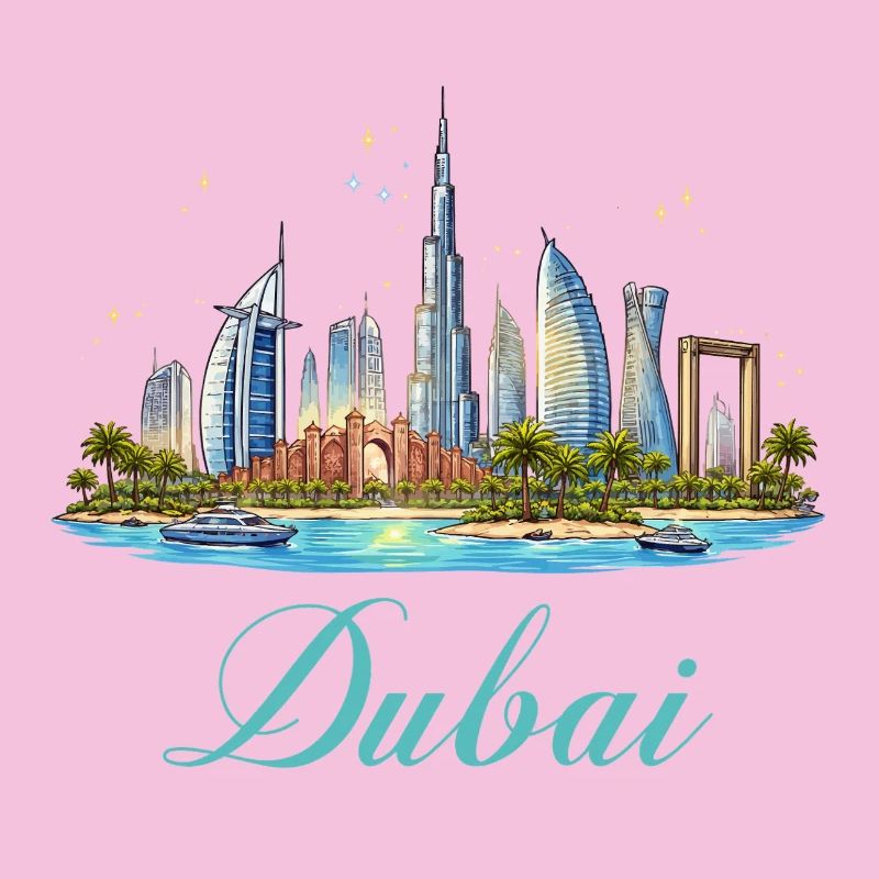 Dubai Skyline Illustration