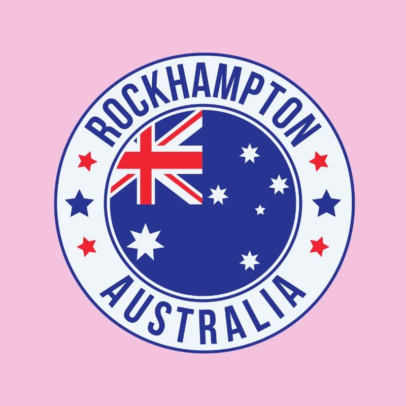 Rockhampton Australien-Emblem