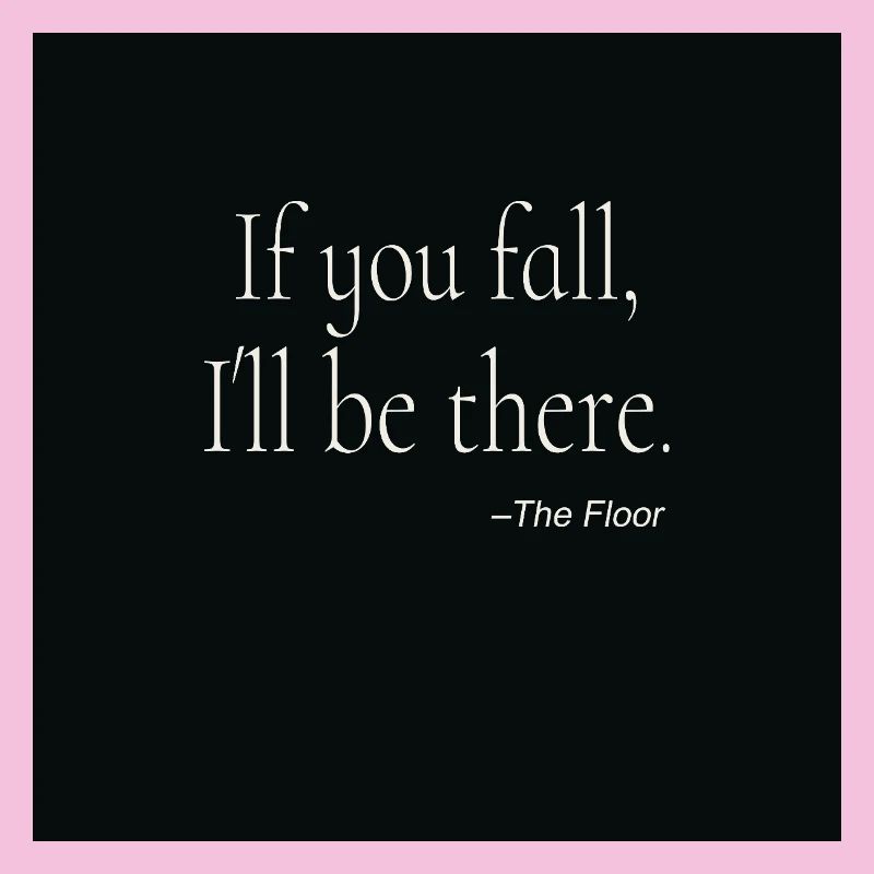 If You Fall Typography Poster Design