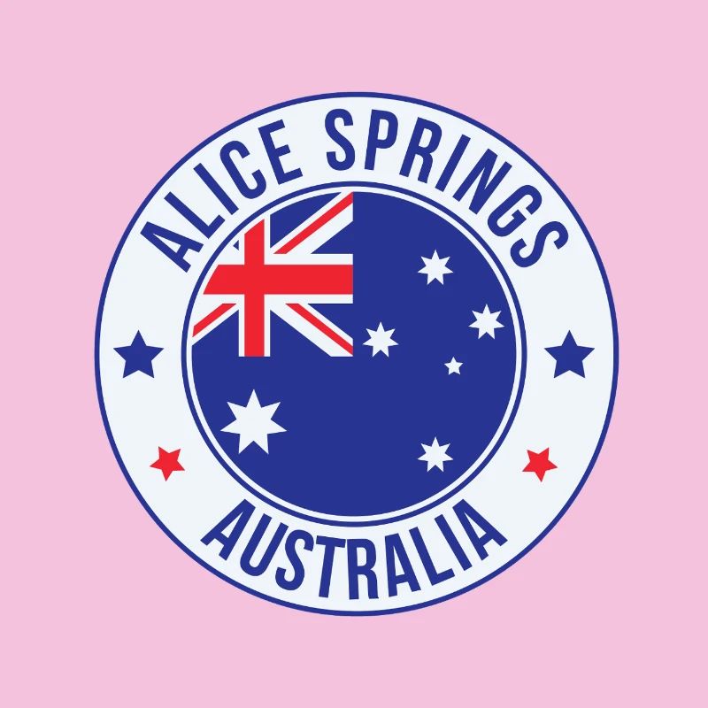 Alice Springs Australien Patch-Emblem