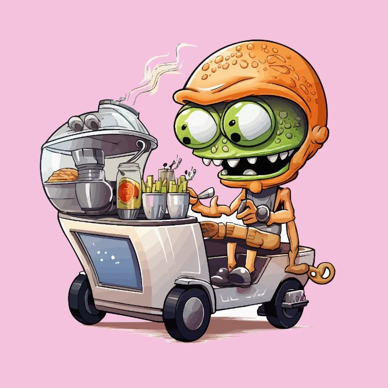 Außerirdischer Snacktrucker