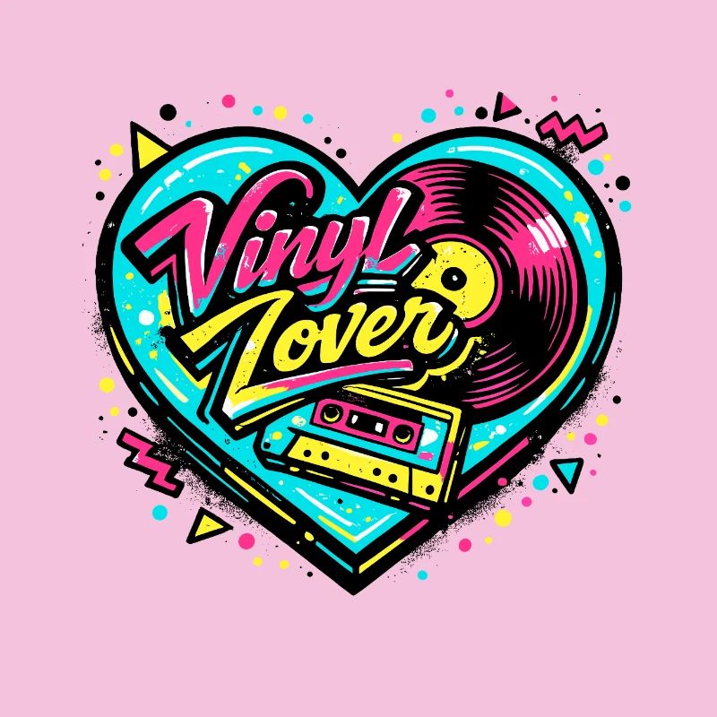 Vinyl Herz Neon