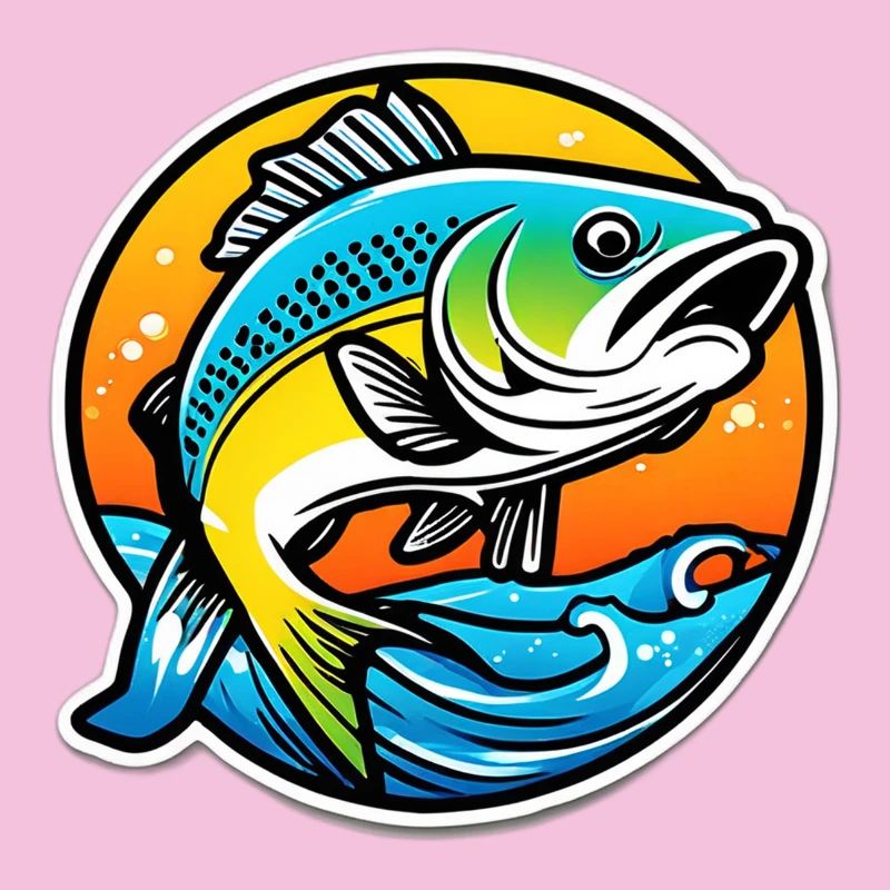 Leuchtender Regenbogenbarsch