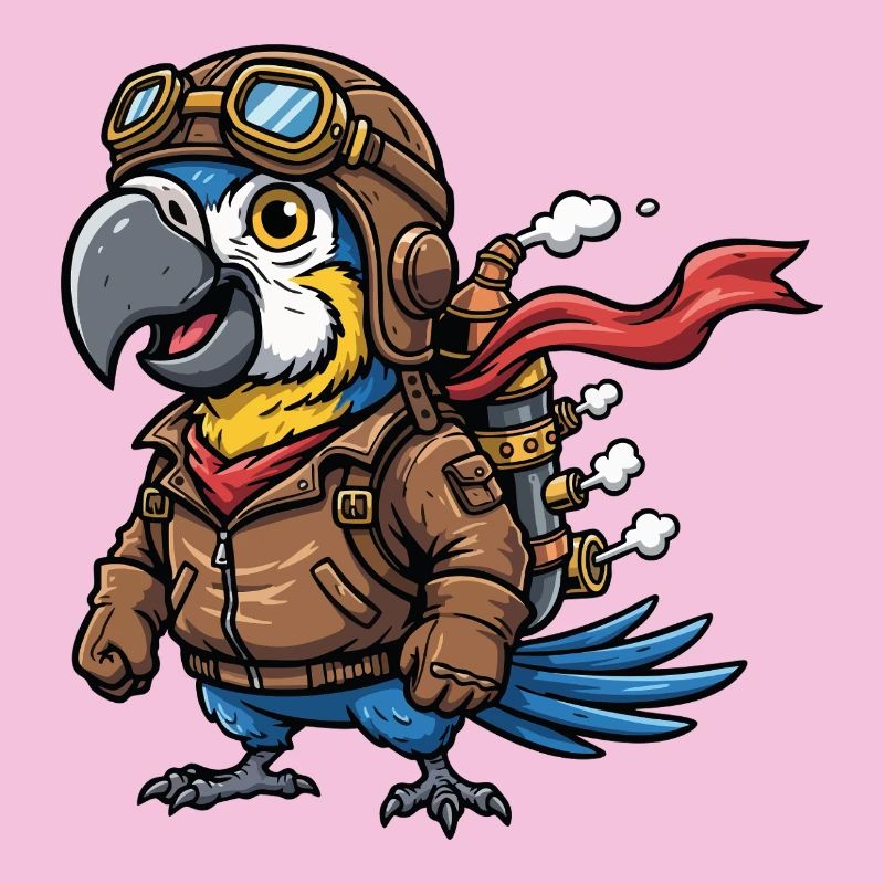 Parrot Aviator Steampunk Flugabenteuer