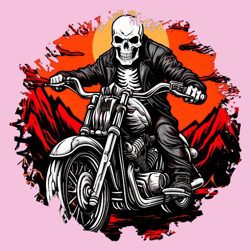 Motorrad Skelette