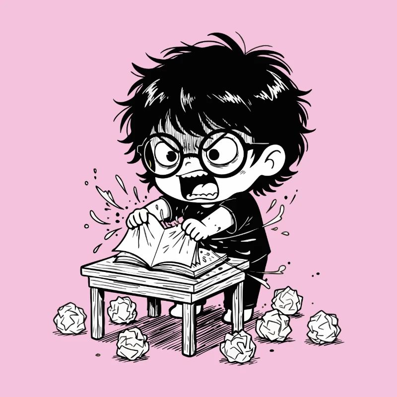 Child Anger Zerrissen Buchstudien