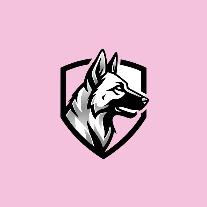 Schäferhund Wappen Security
