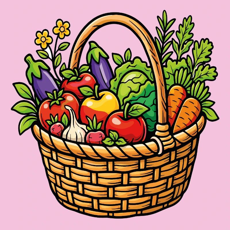 Bio-Gemüsegartenkorb