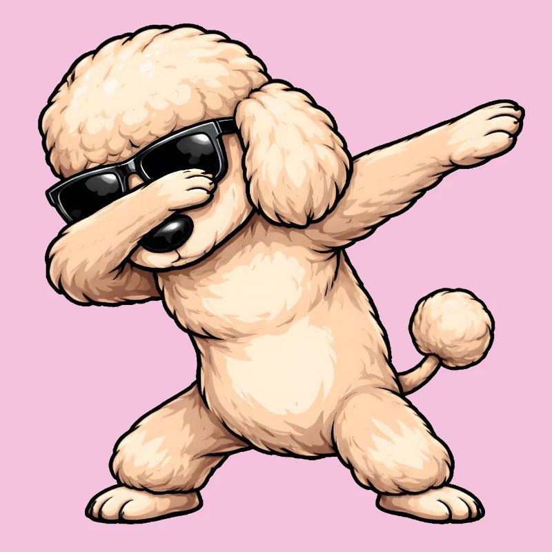 Dabbing Poodle