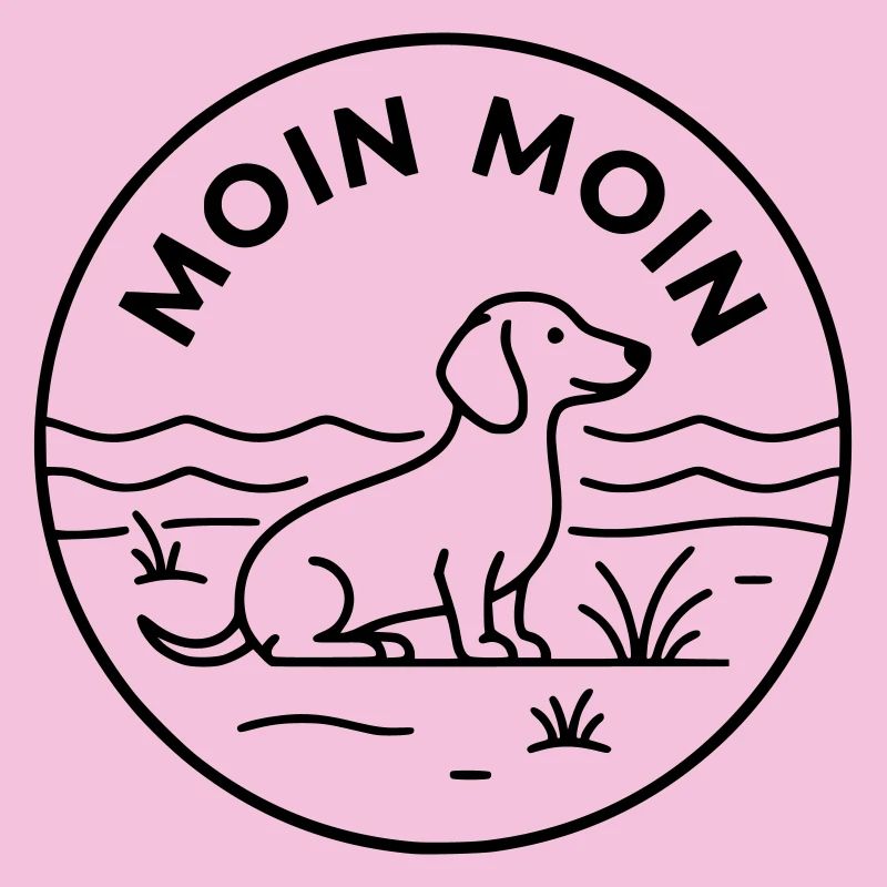 Moin Dackel Meer Badge