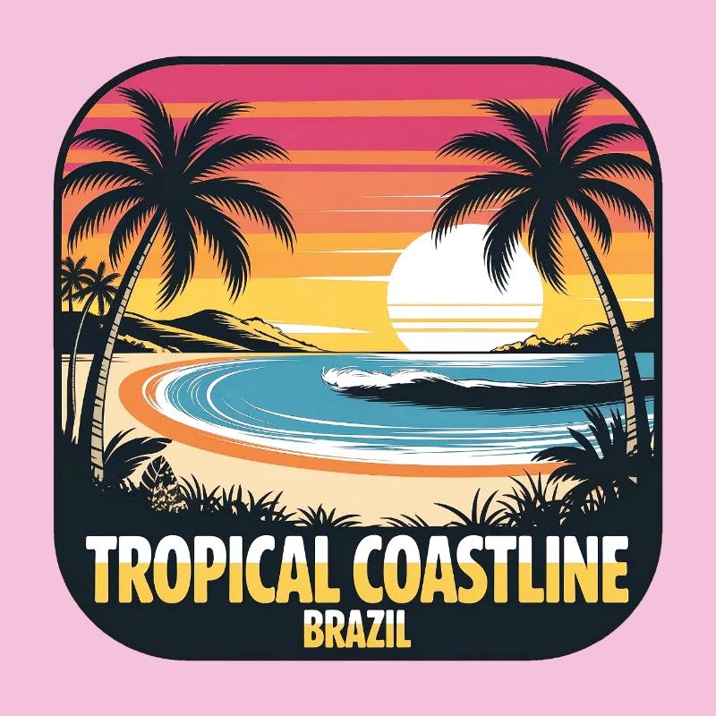 Côte tropicale du Brésil Coucher de soleil