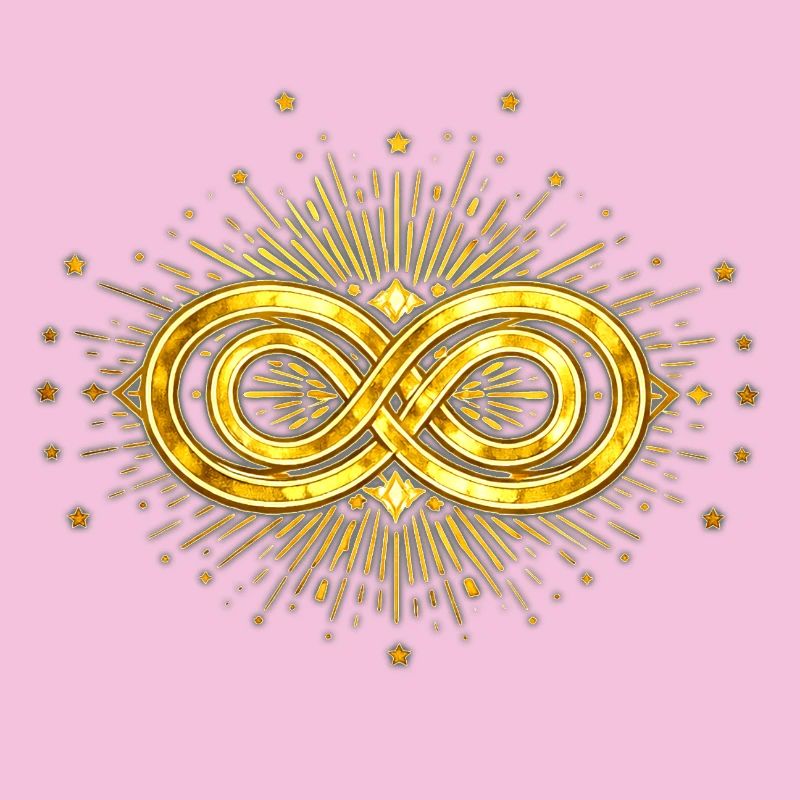 Golden Infinity Symbol and Starshards