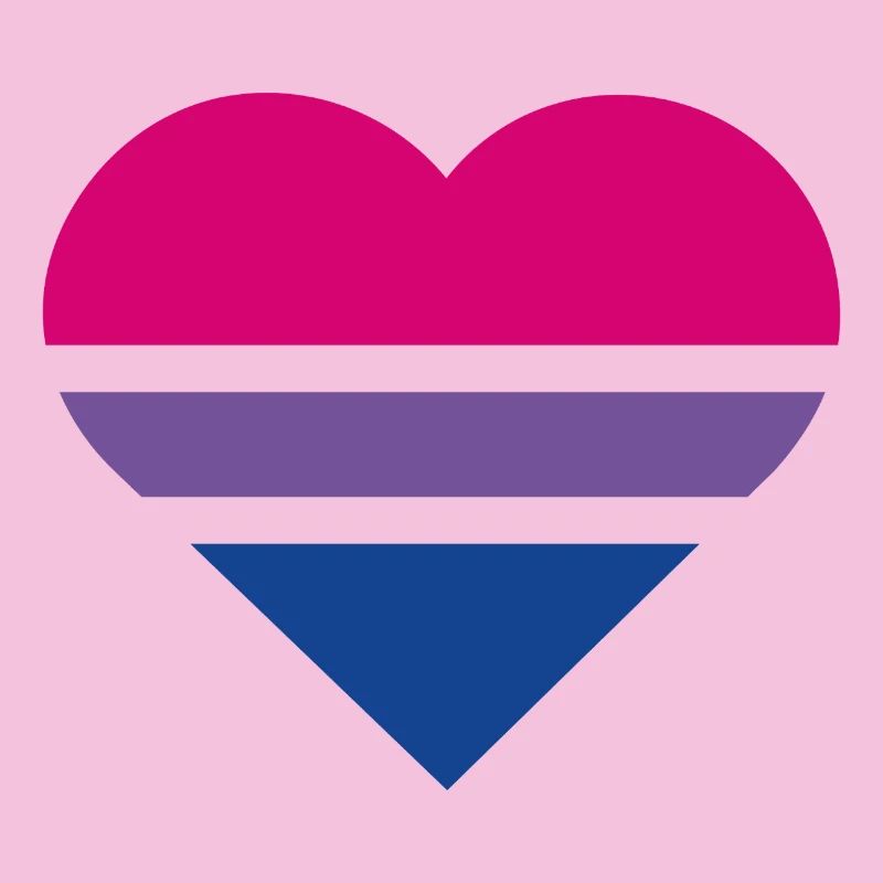 Pride Flag Heart · Bisexual