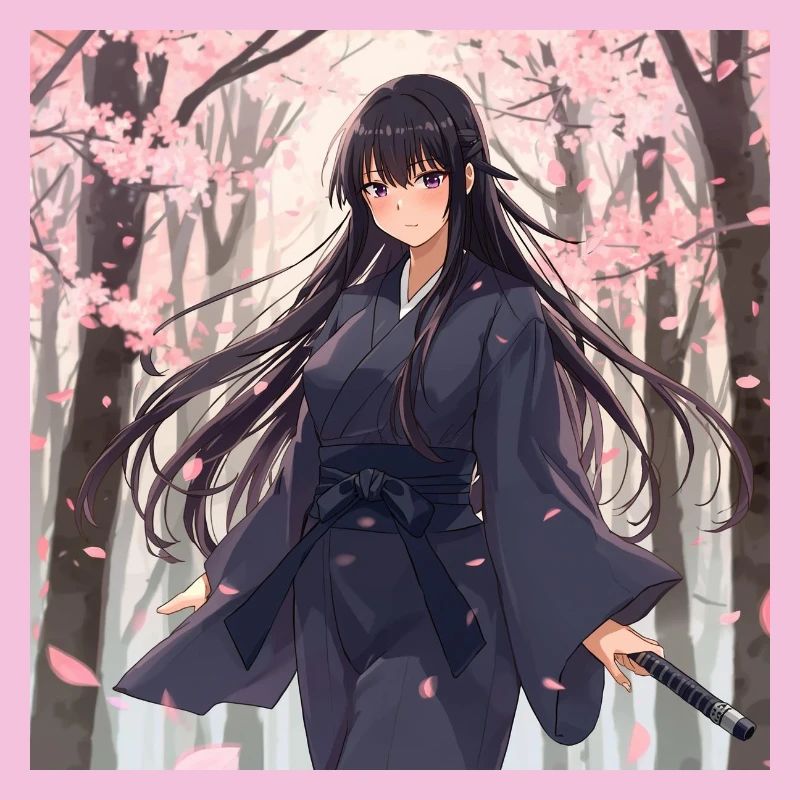 Sakura Samurai in the forest