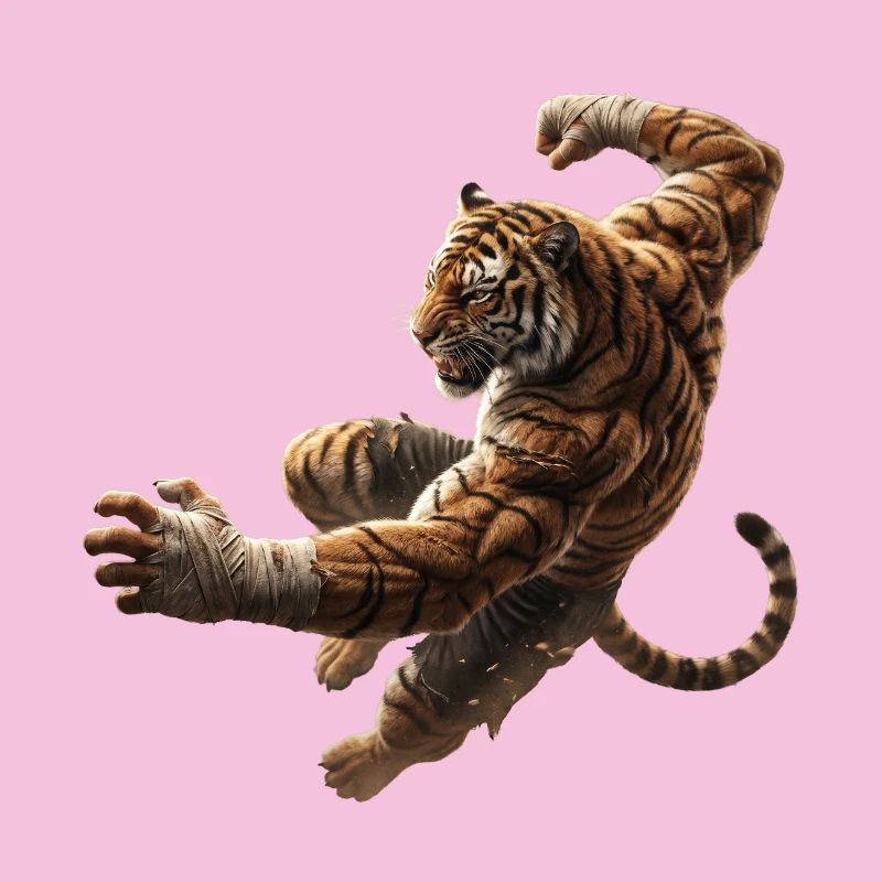 Springender Tiger 