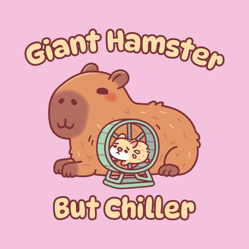 Mignon hamster géant capybara mais plus apaisant