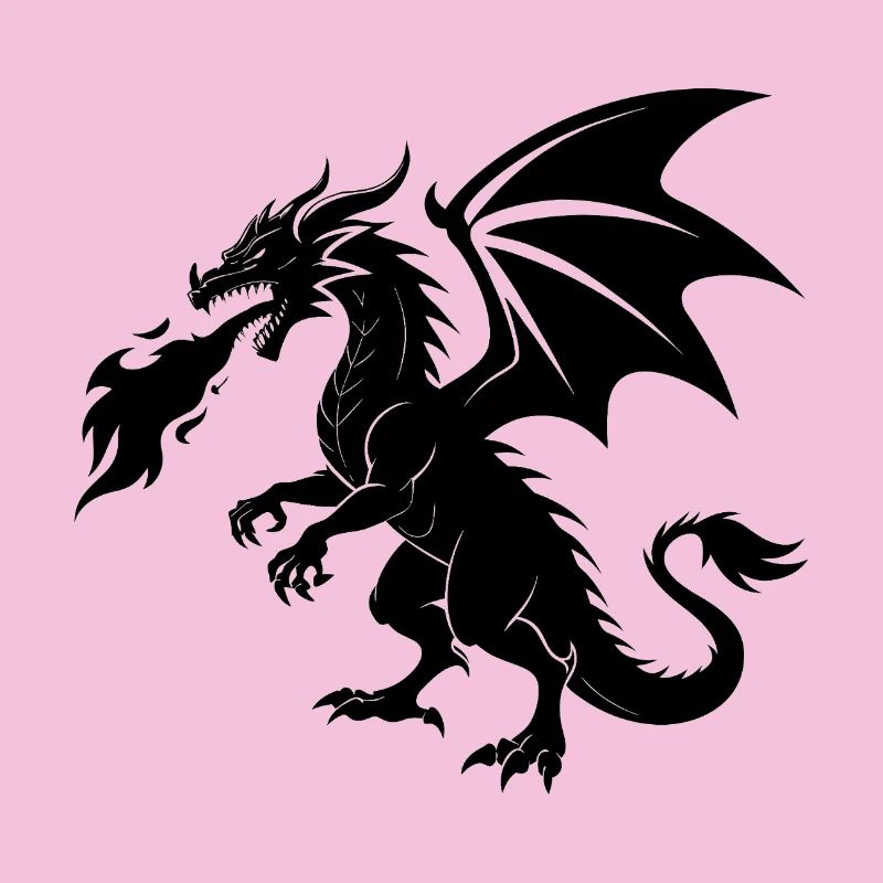 Feuerspeiender Drache