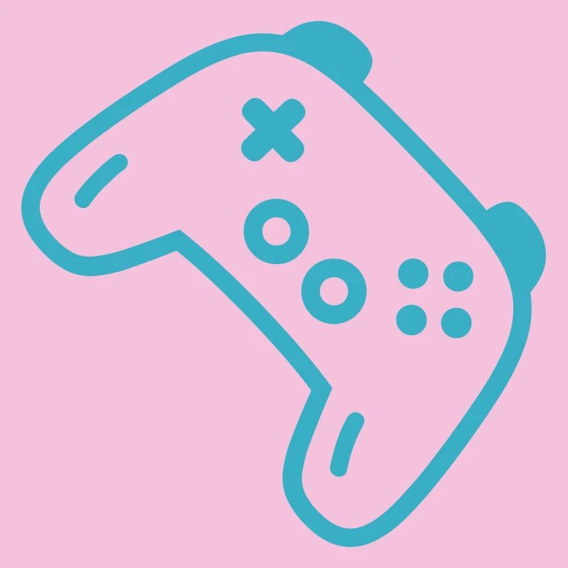 Türkise Controller-Silhouette