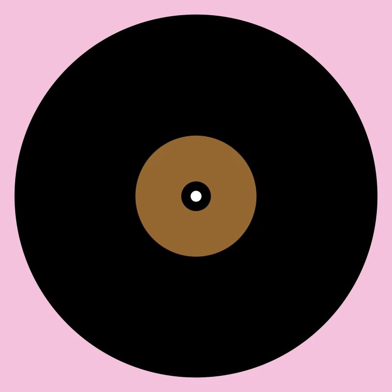Base de boîte de texte en cercle de disque vinyle