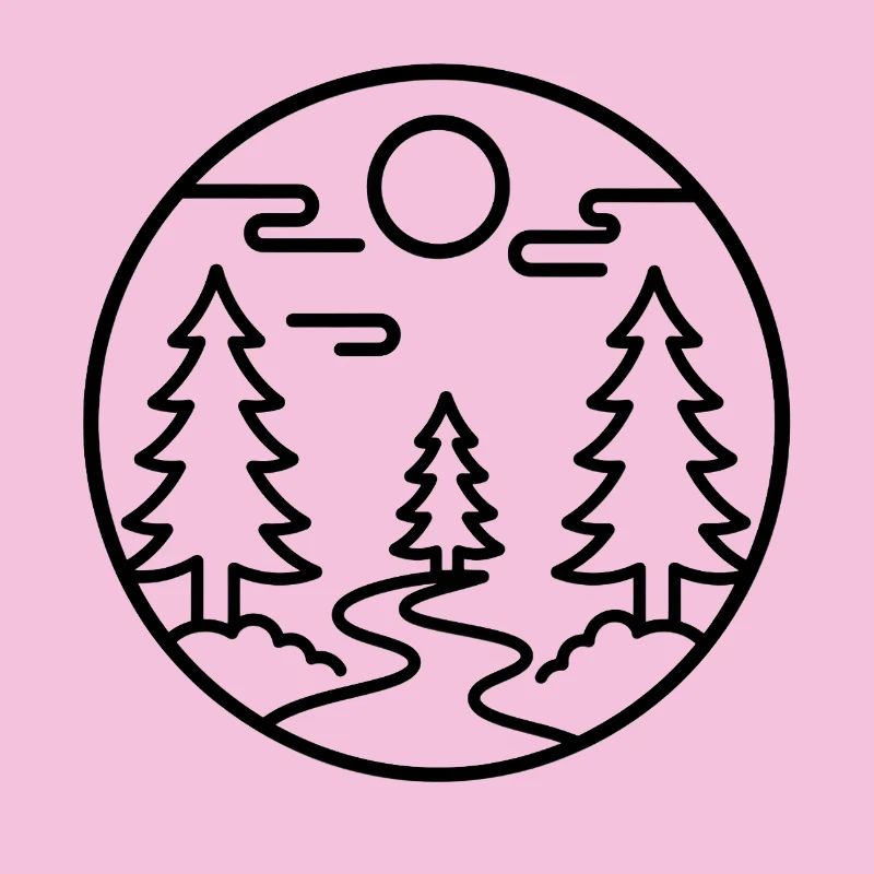 Moonforest Path Silhouette