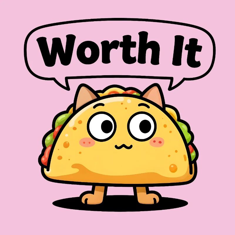 Expressive taco cat – even "Worth It"