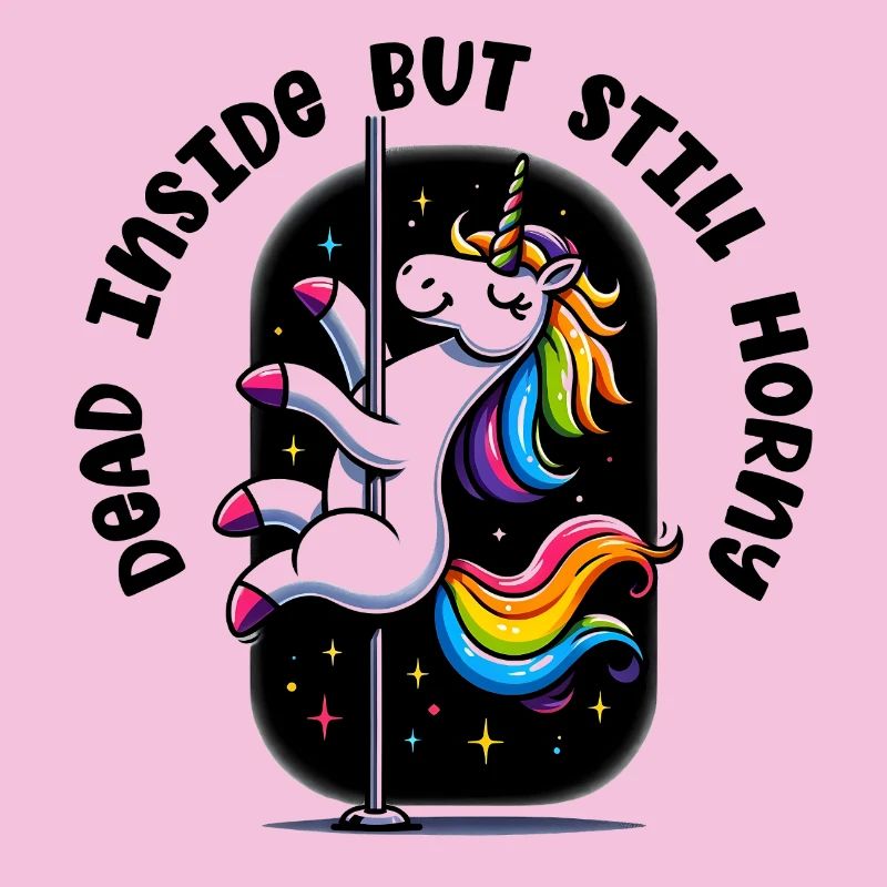Regenbogen-Einhorn am Pole Geil obwohl tod im inne