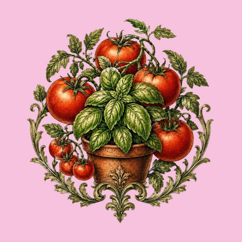 Tomates et basilic