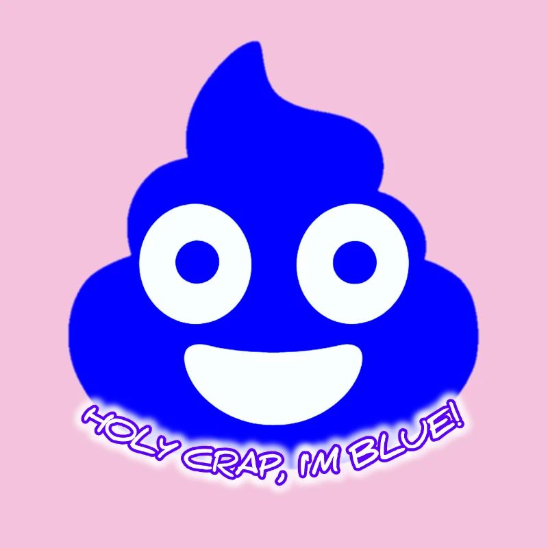 Éclat bleu des crottes