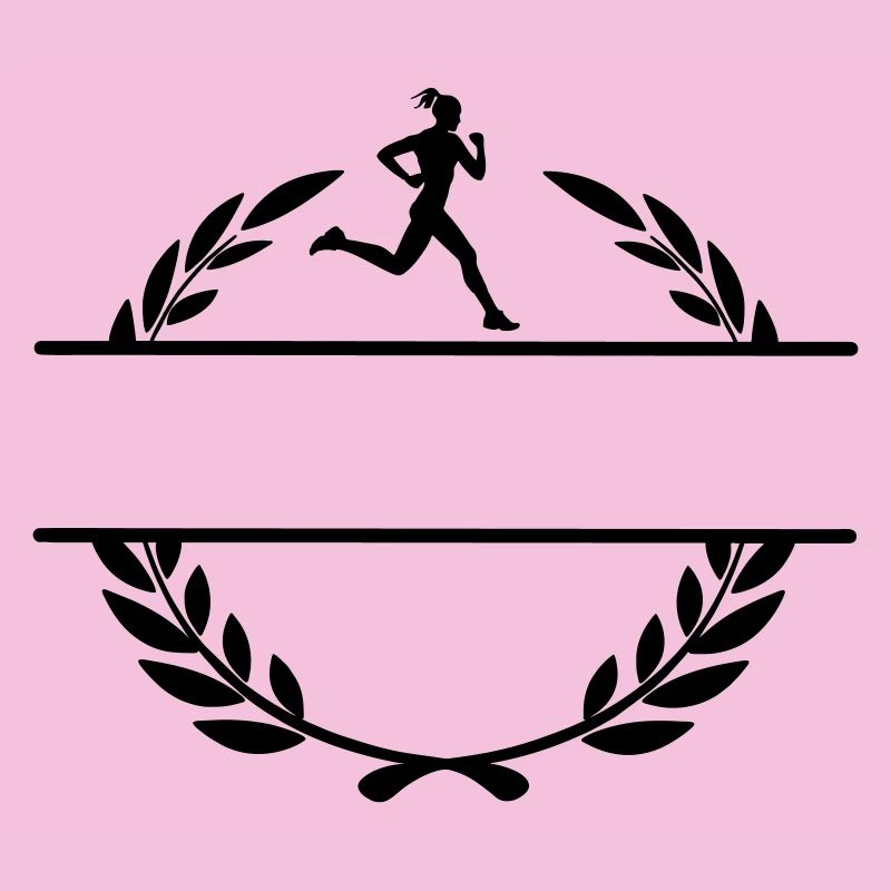 Runner laurel wreath transparent logo