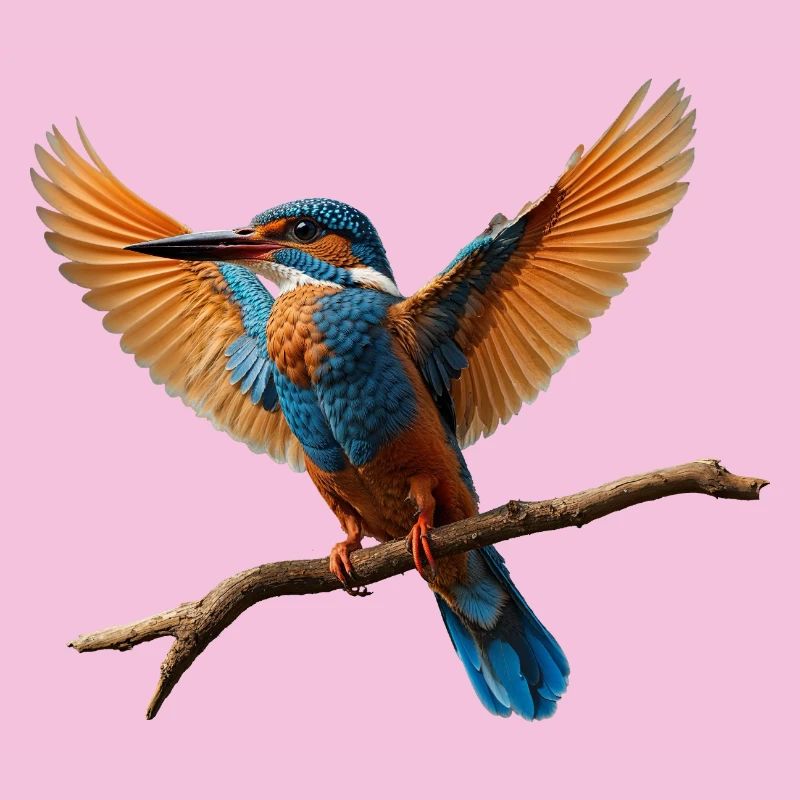 Lebhafter Eisvogel im Flug