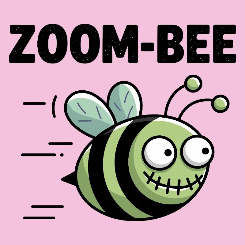 Zoom-Bee Funny Bee Graphic For Tech Fans