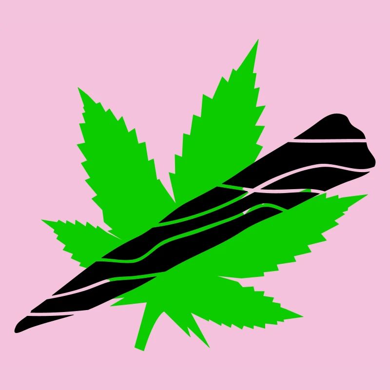 Néon Feuille De Cannabis Graphique