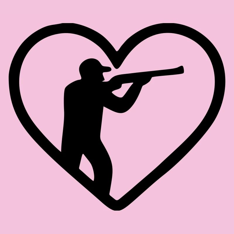 Jagdherz – Jäger-Silhouette