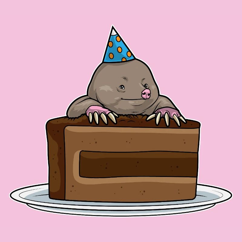 Mole Birthday Cake