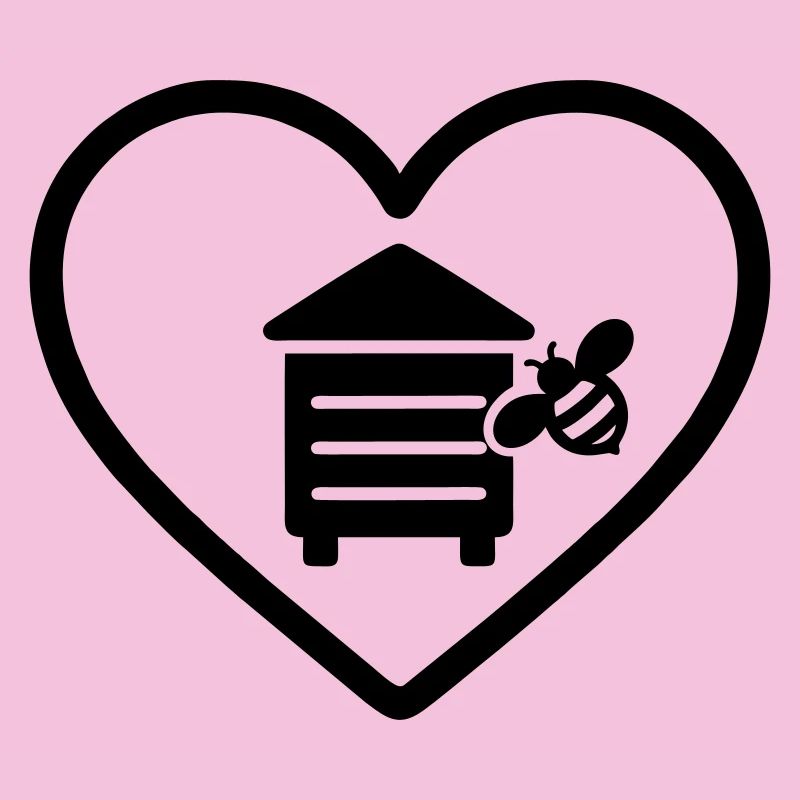 Bee hive beekeeper heart